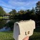 Chanel Cream Caviar Vintage Mini Square Flap Bag