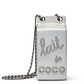 Chanel Runway Iridescent Silver Lambskin Lait De Coco Milk Carton Bag
