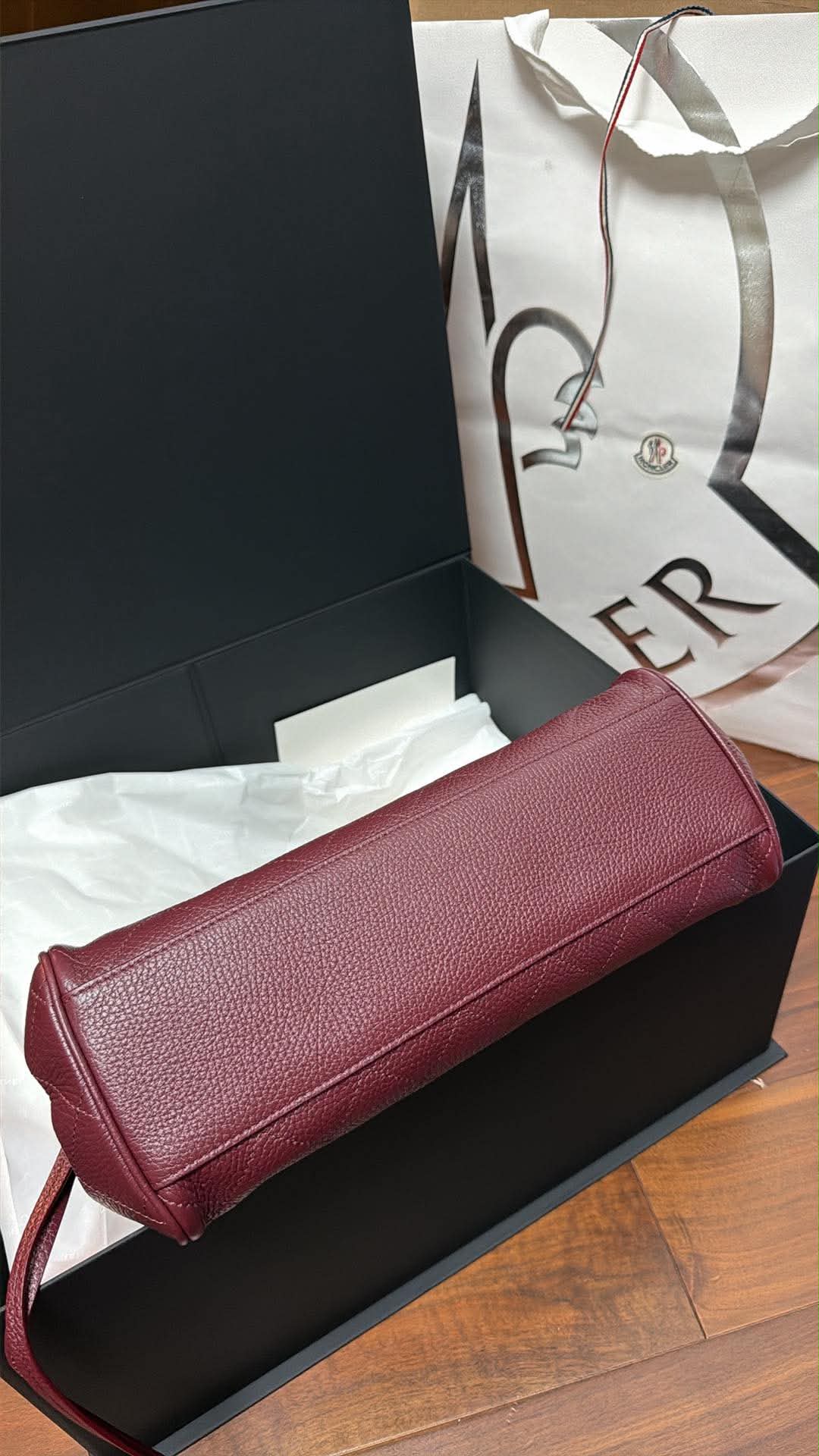 Chanel Urban Essentials Small Shopping Tote Burgundy Grained Calfskin Gold Hardware 2026