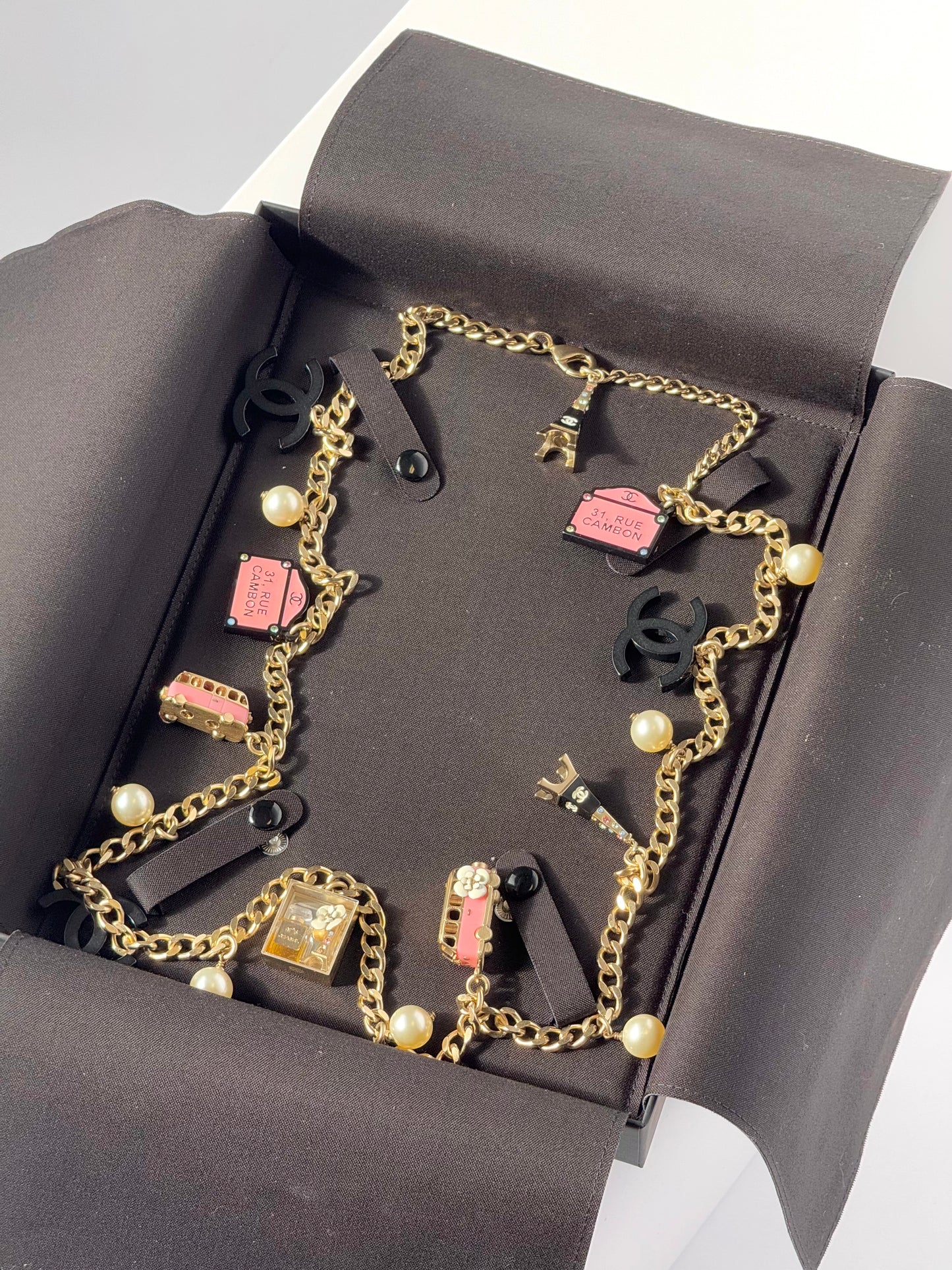 Chanel “Devil Wears Prada” Gold Charm Costume Necklace