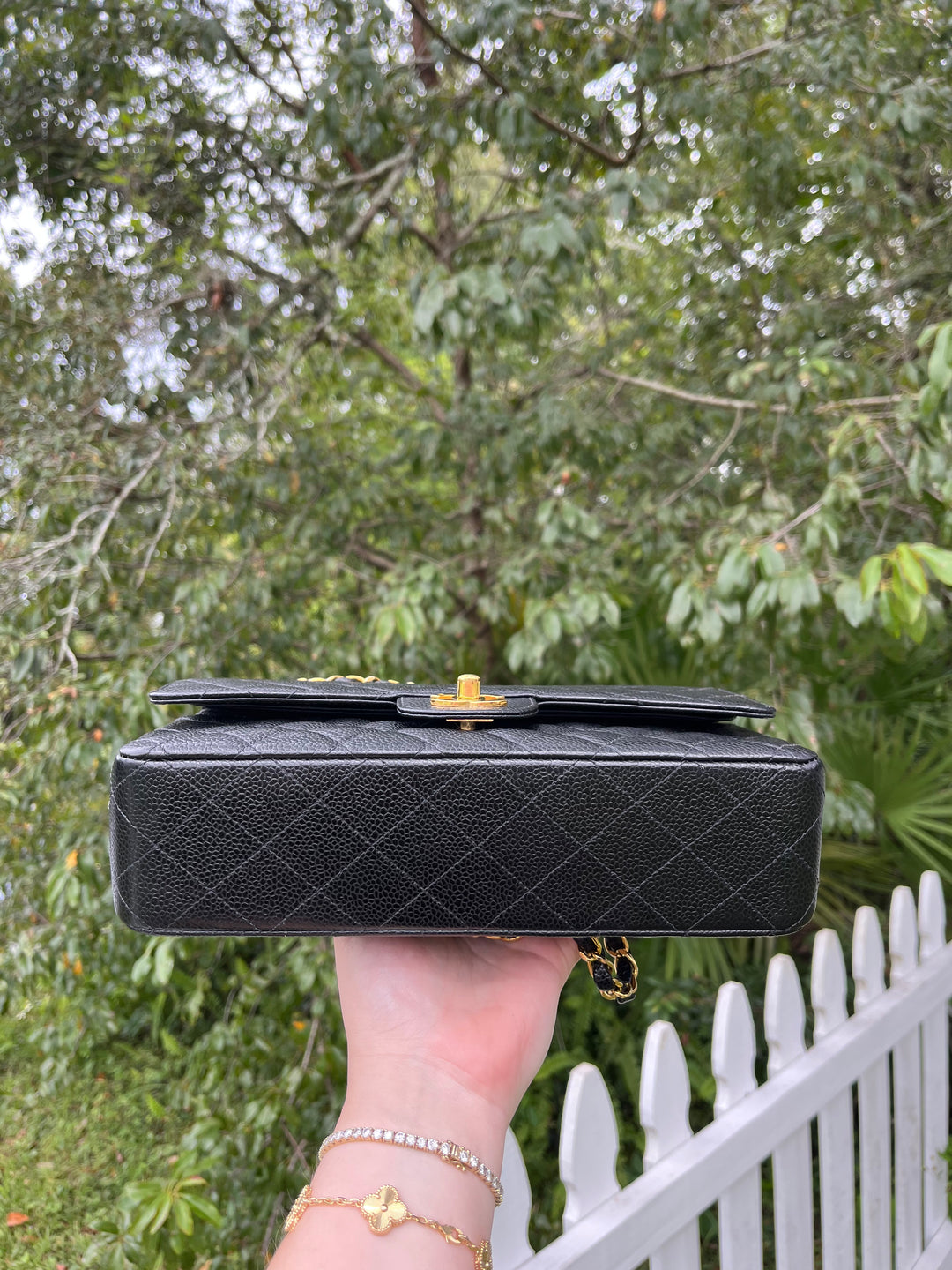 Chanel Medium Vintage Black Classic Caviar Flap Bag