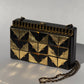 Chanel 19A Egypt Gold Lambskin Minaudière Crossbody