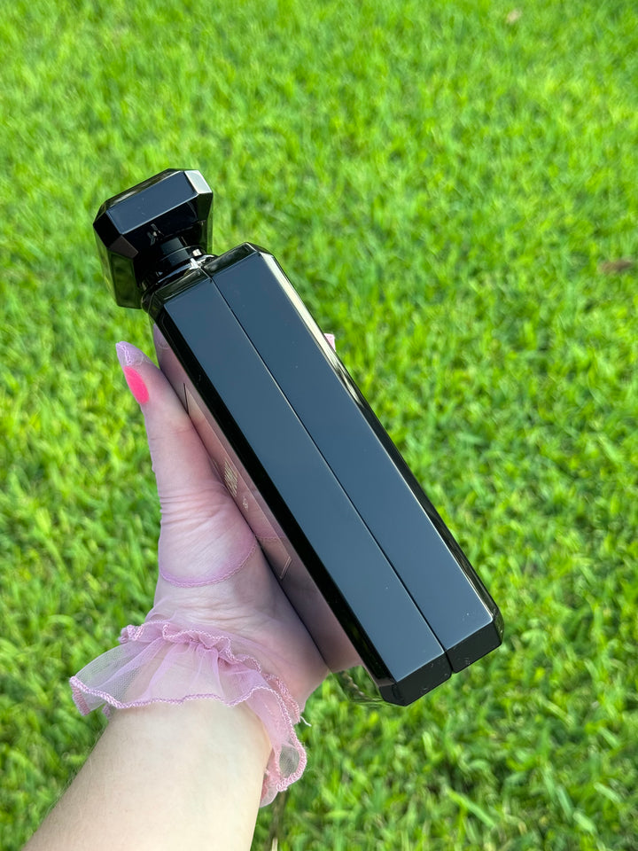 Chanel Black Acrylic Plexiglass Perfume Bottle Minaudière
