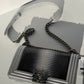 Chanel 16K Silver Python Old Medium Boy Bag