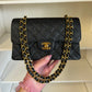 Chanel 6 Series Black Small Vintage Caviar Classic Flap Bag