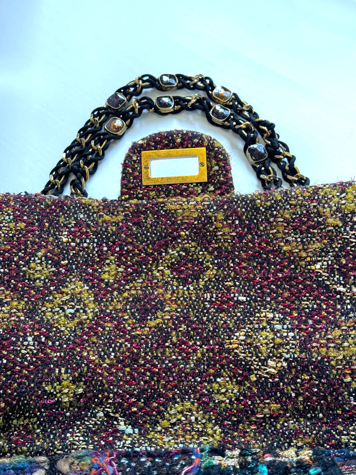 Chanel Maxi Tweed Paris/Byzance Limited Edition Reissue Flap Bag