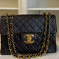 Chanel Chocolate Brown Vintage Lambskin Jumbo Flap Bag