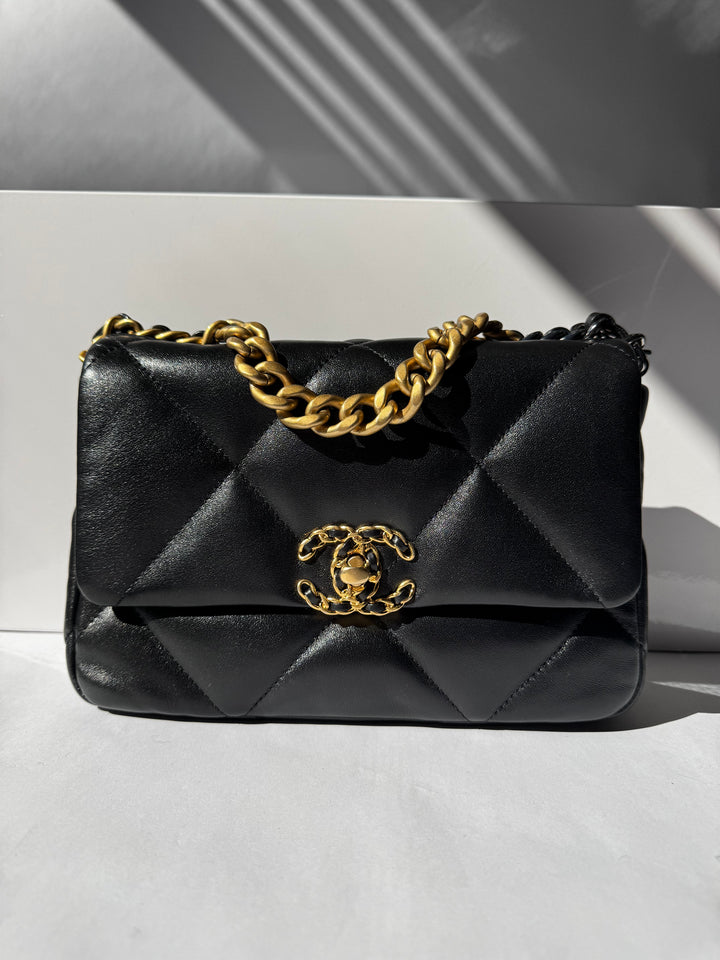 Chanel Small Black 19 Flap Bag