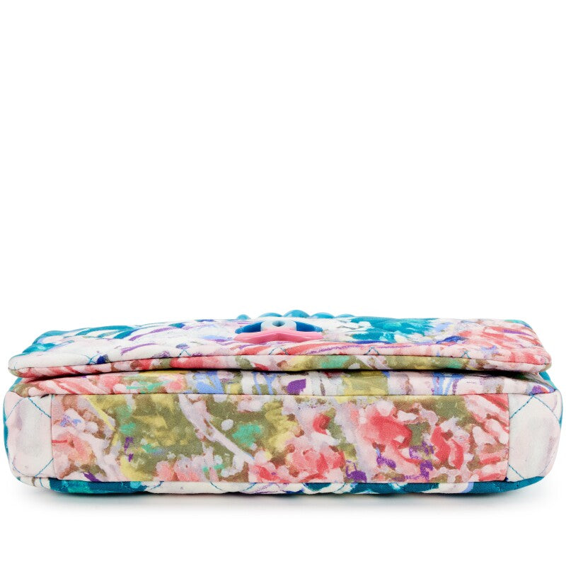 Chanel 2010 Watercolor Nylon Resin Flap Bag