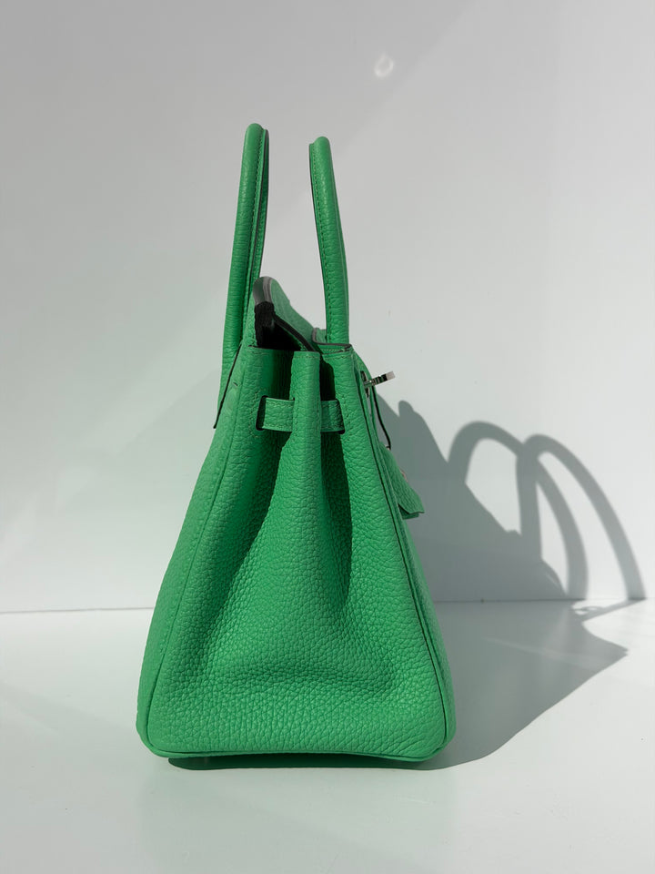 Hermès Birkin 25 Vert Comics Togo Palladium Hardware 2023