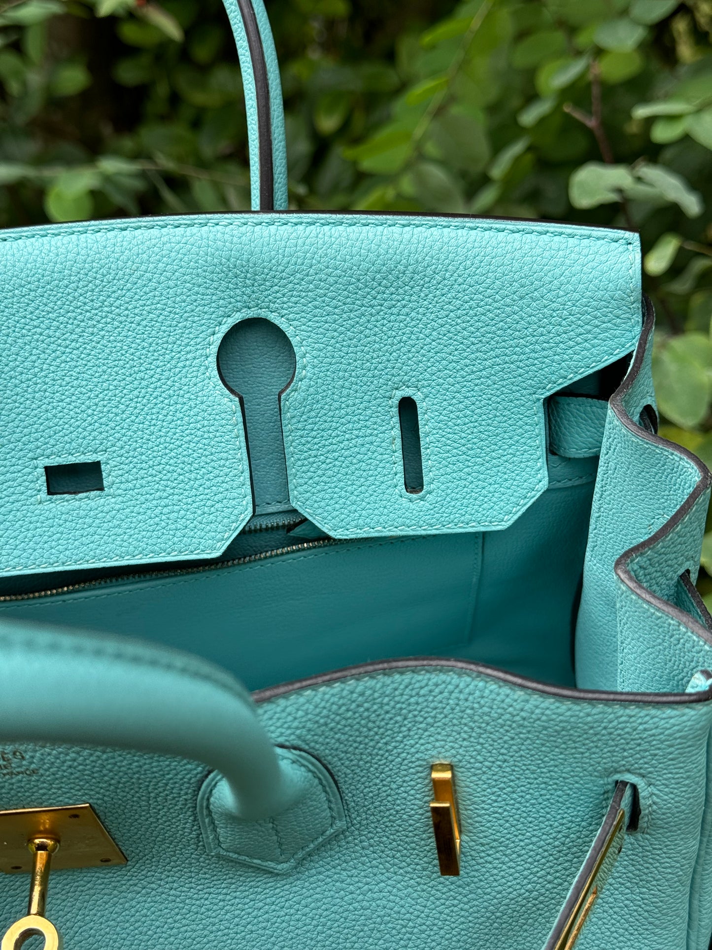 Hermes 2015 Bleu Atoll Togo Birkin 30