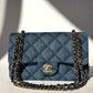 Chanel 22K Small Denim Classic Double Flap Bag