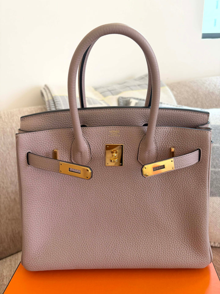 Hermès Birkin 30 Glycine Togo Gold Hardware