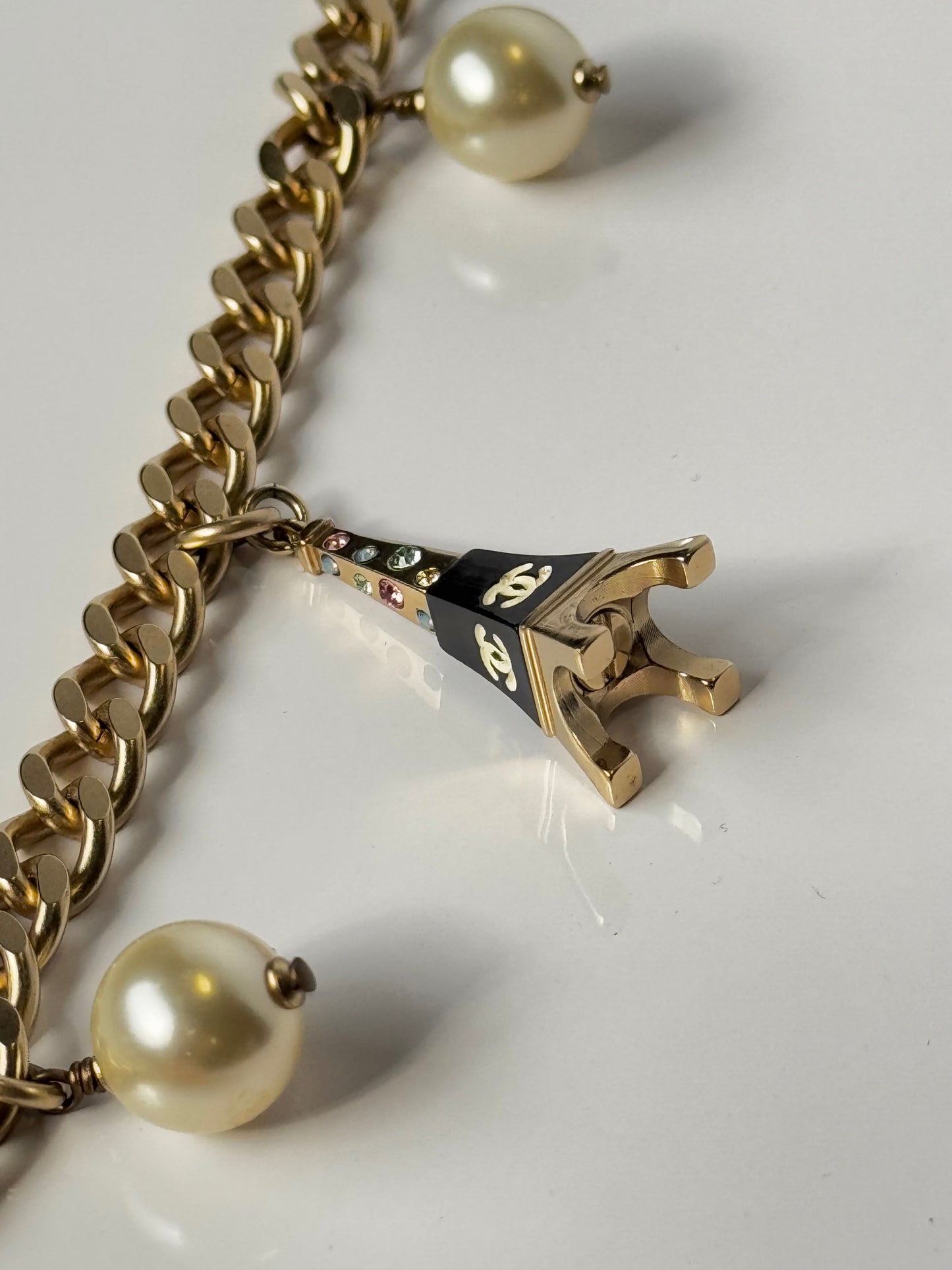 Chanel “Devil Wears Prada” Gold Charm Costume Necklace