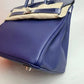 Hermes Bleu Encre Togo and Niloticus Birkin 30