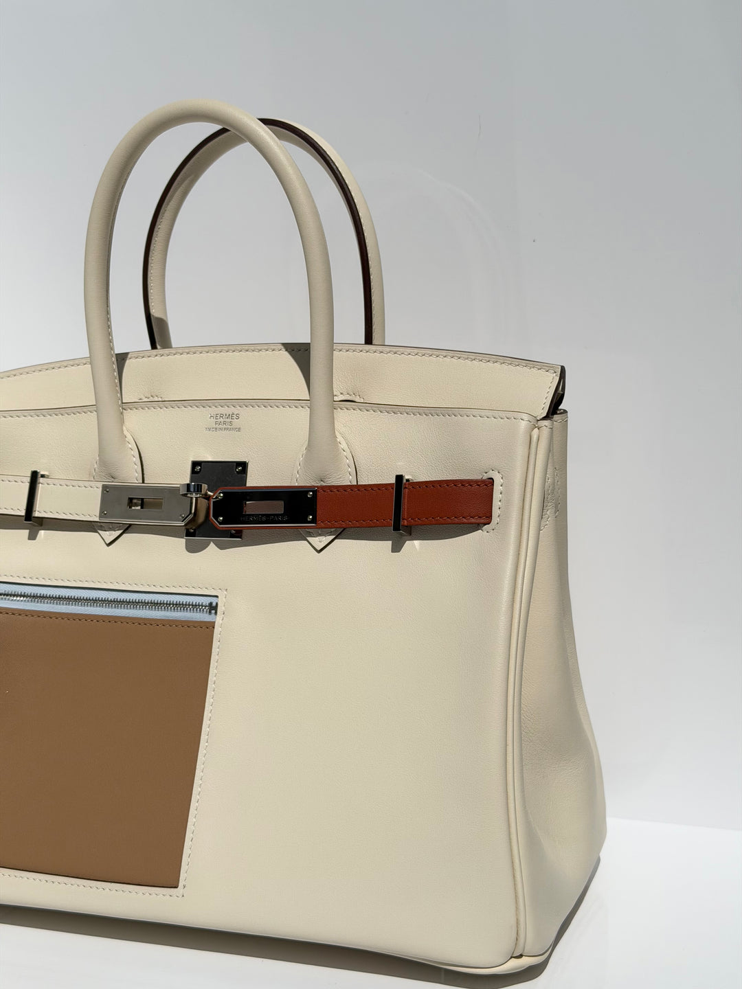 Hermès Birkin 30 Colormatic Swift Nata Palladium Hardware