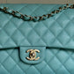 Chanel 20C Tiffany Blue Medium Caviar Flap Bag