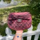 Chanel Small Pink Washed Denim Impressions Flap Bag