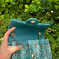 Chanel 19A Blue Egypt Tweed Mini Flap