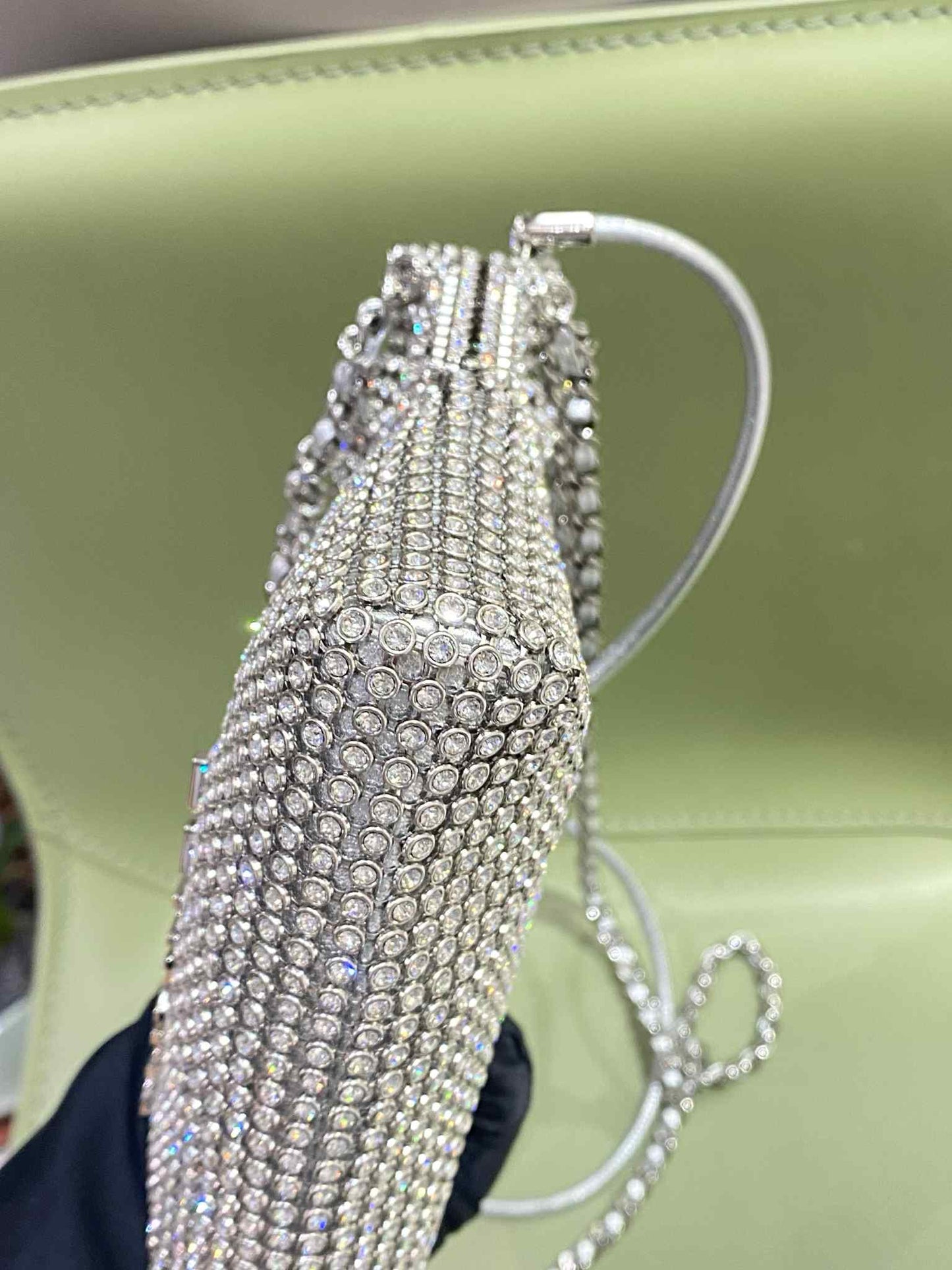 Chanel Crystal Embellished Metallic Mini 22