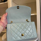 Chanel Baby Blue 24K Medium Lambskin Diana Flap Bag