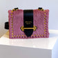 Prada Calf Hair Pink Cahier Crossbody Bag