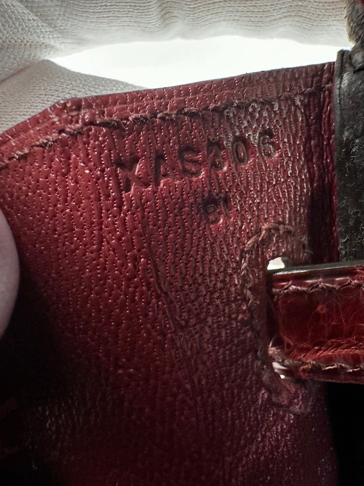 Hermes 2016 Bourgogne Shiny Niloticus Crocodile Birkin 25