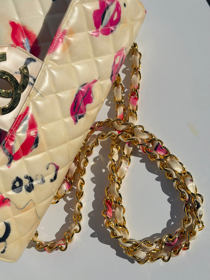 Chanel 1994 Jumbo Lips & Kisses Flap Bag