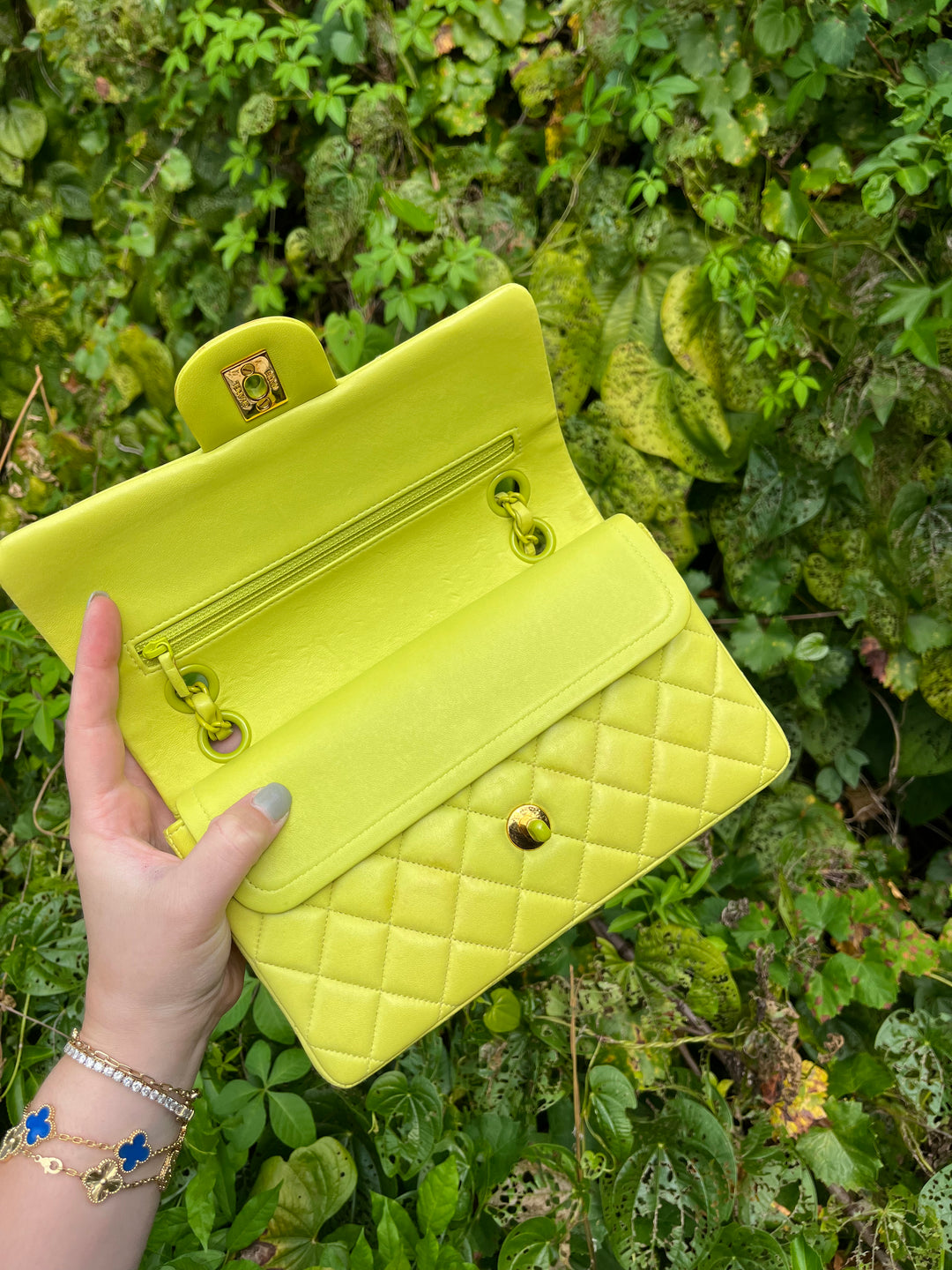 Chanel Rare Vintage Neon Small Classic Flap Bag