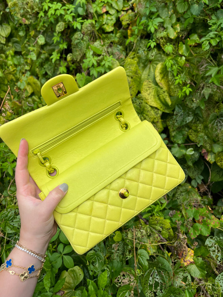 Chanel Rare Vintage Neon Small Classic Flap Bag