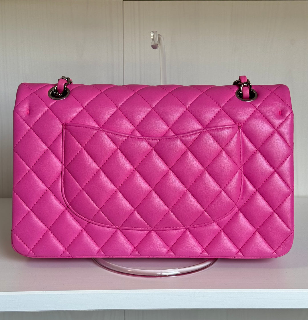 Chanel 21S Pink Neon Lambskin Medium Flap Bag