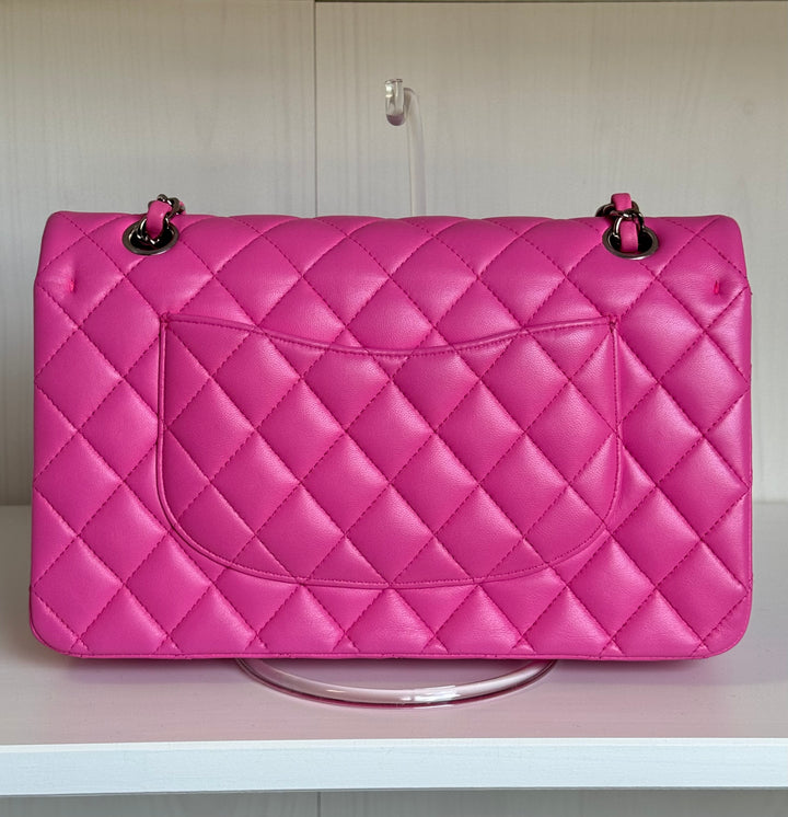 Chanel 21S Pink Neon Lambskin Medium Flap Bag