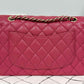 Chanel Dark Pink Small Caviar Classic Flap