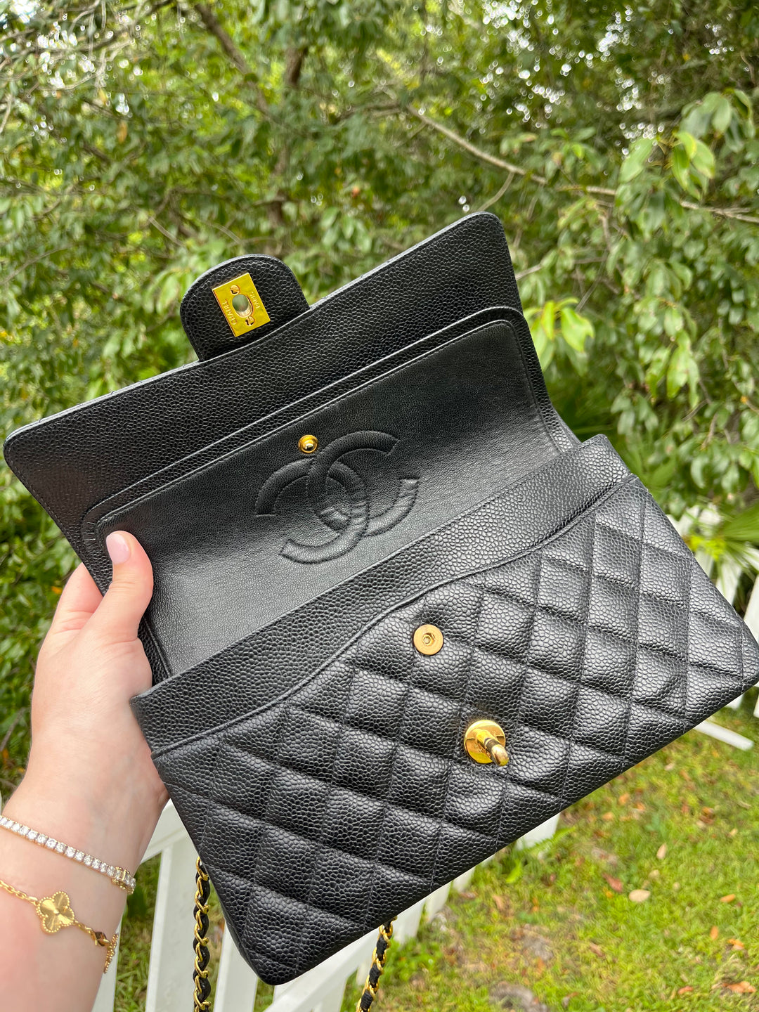 Chanel Medium Vintage Black Classic Caviar Flap Bag