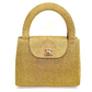 Chanel RARE 1998 Gold Silk Woven Small Kelly