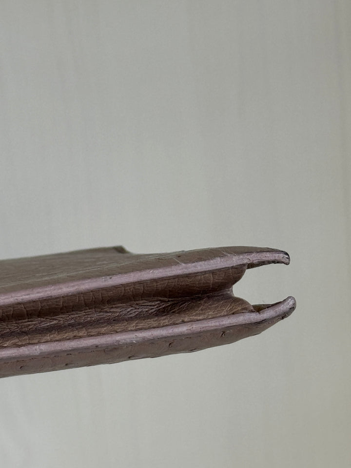 Hermes 1982 Ostrich Lydie 2 Ways Clutch Bag