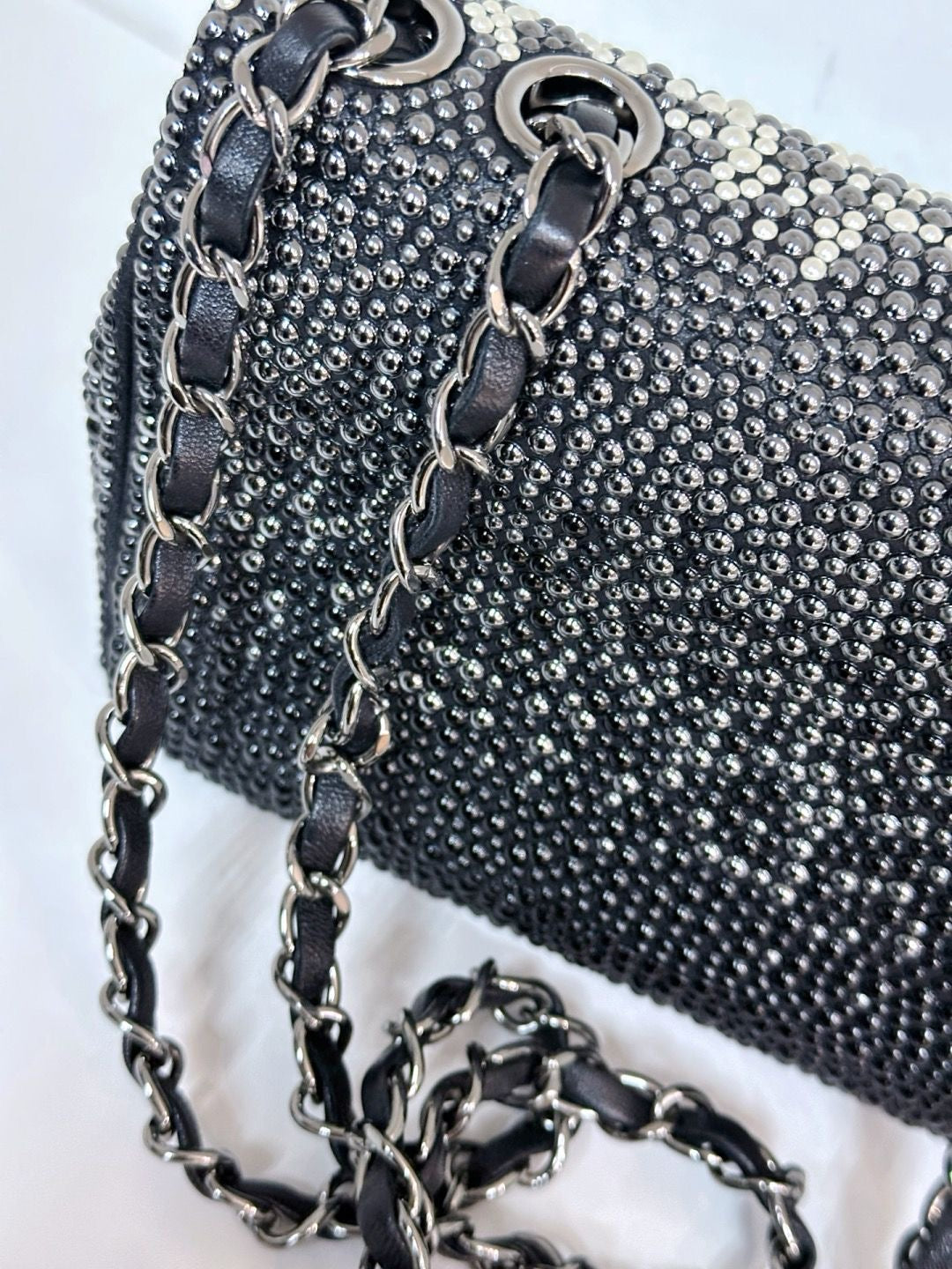 Chanel 2014 Pearl Embellished Mini Flap