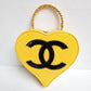 Chanel 1995 CC Yellow Heart Vanity Bag