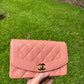 Chanel Rare Small Pink Caviar Diana Flap Bag