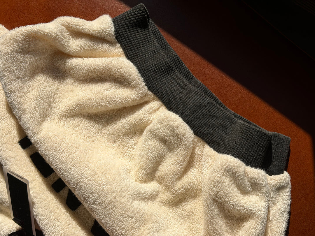 Chanel 1992 Runway Terrycloth Ivory Sweater