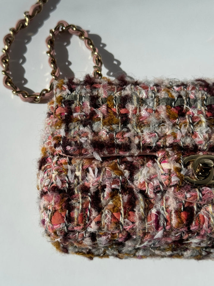 Chanel 2023 Tweed Mini Rectangular Flap Bag