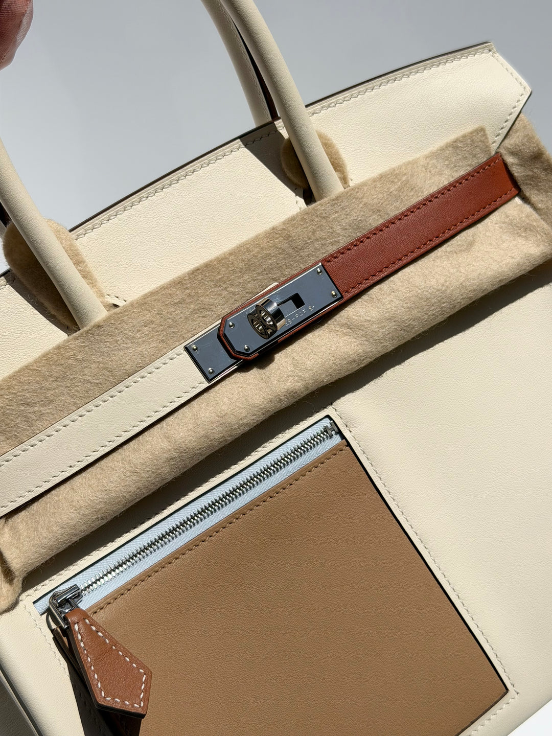 Hermès Birkin 30 Colormatic Swift Nata Palladium Hardware