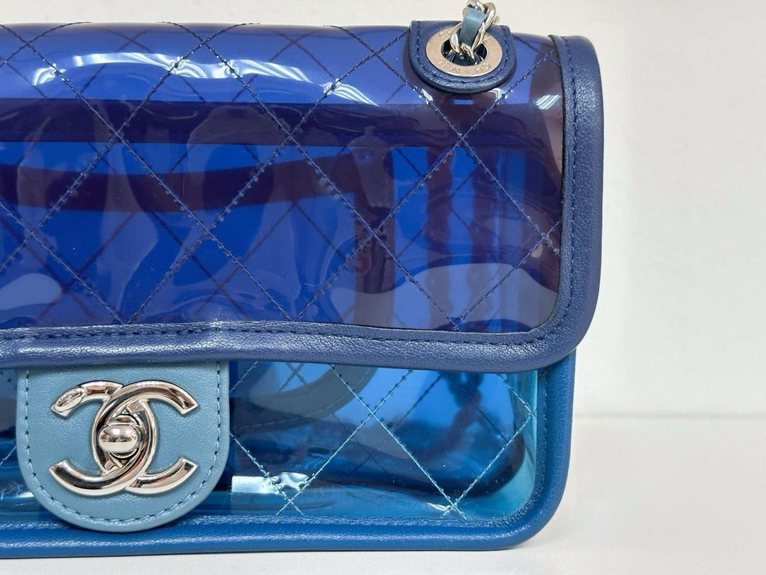 Chanel Coco Splash Blue Mini PVC Flap Bag