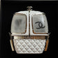 Chanel White Ski Gondola Swarovski Minaudiere