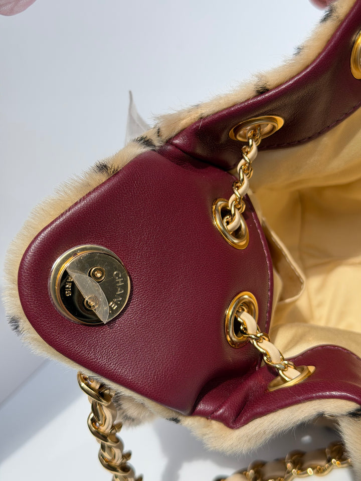 Chanel 25 Mini Handbag Brown Pony Hair Gold Tone Metal Matthieu Blazy Métiers D’Art 2026