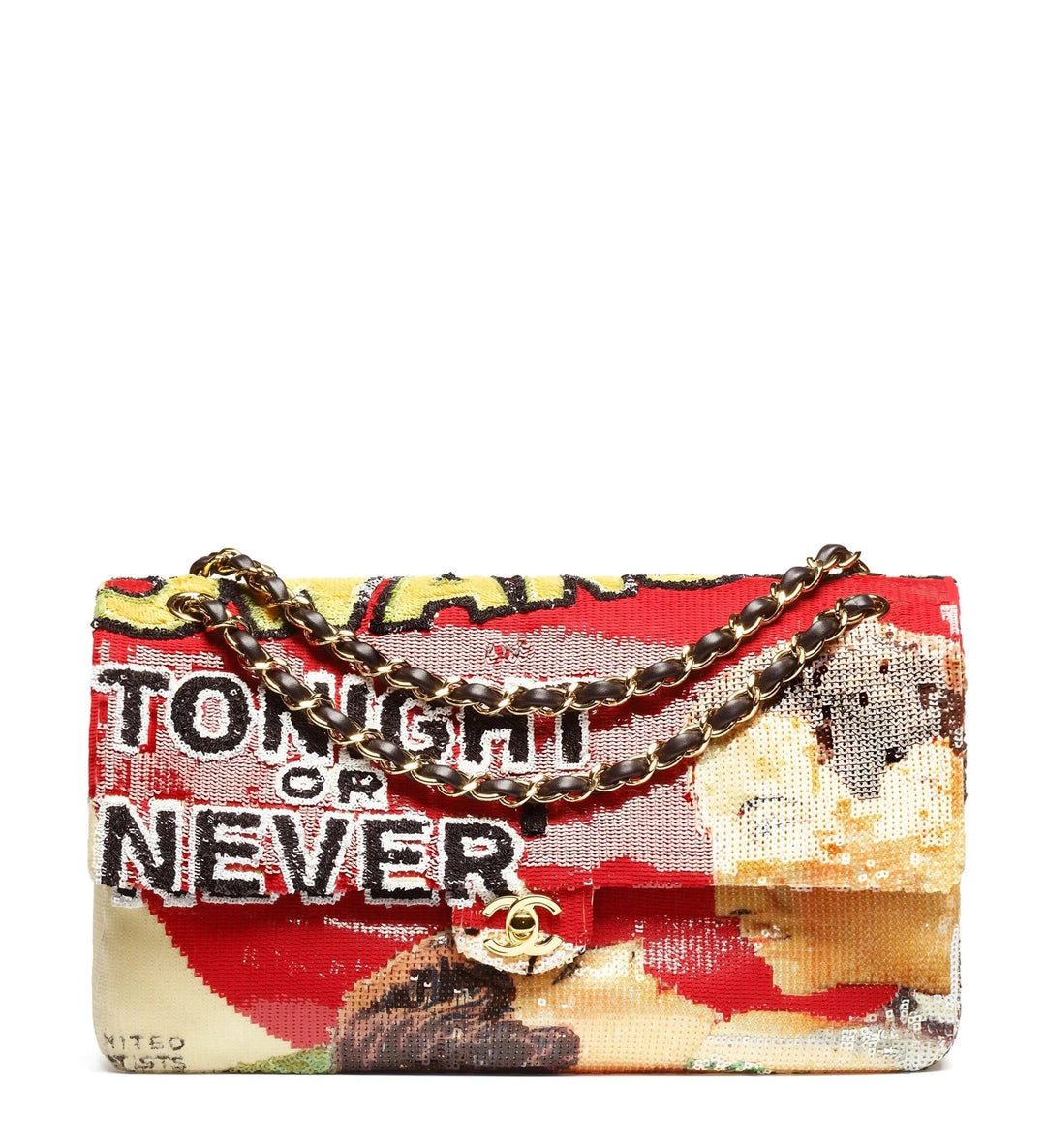 Chanel Tonight or Never Maxi Flap Bag Red Multicolor Sequins Gold Hardware Métiers D’Art 2026