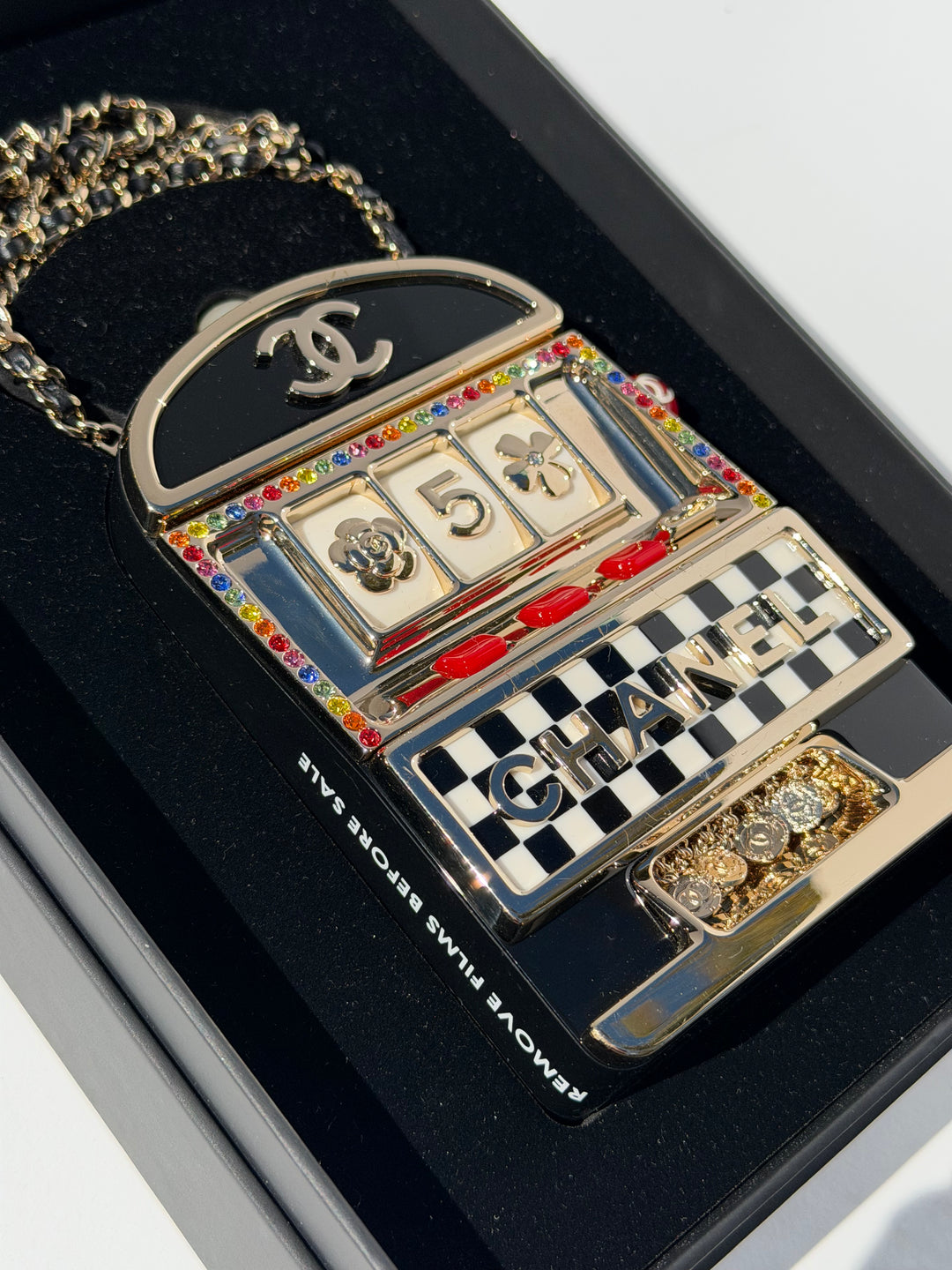 Chanel Slot Machine Casino Minaudière Gold Hardware 23C