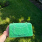 RARE 1991 Chanel Green Medium Terry Flap