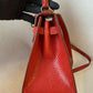 Hermes Vintage Red Lizard Kelly Sellier 20