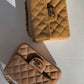 Chanel Dark Beige Vintage Mini Caviar Square Flap Bag